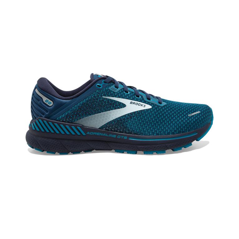 Brooks Adrenaline GTS 22 Supportive Walking Shoes - Men's - Titan DarkCyan/Teal/Grey (68521-HABN)